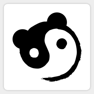 Yin Yang Panda Bambu Brand Black and White Magnet